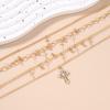 Fashion Gothic Cross Pendants Choker Necklaces for Women Multilayer Chains Necklace Punk Jewelry Gifts