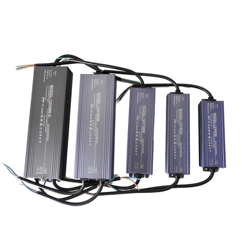 220V to 12V/24V IP67 Waterproof 400W LED Submersible Power Supply Transformer