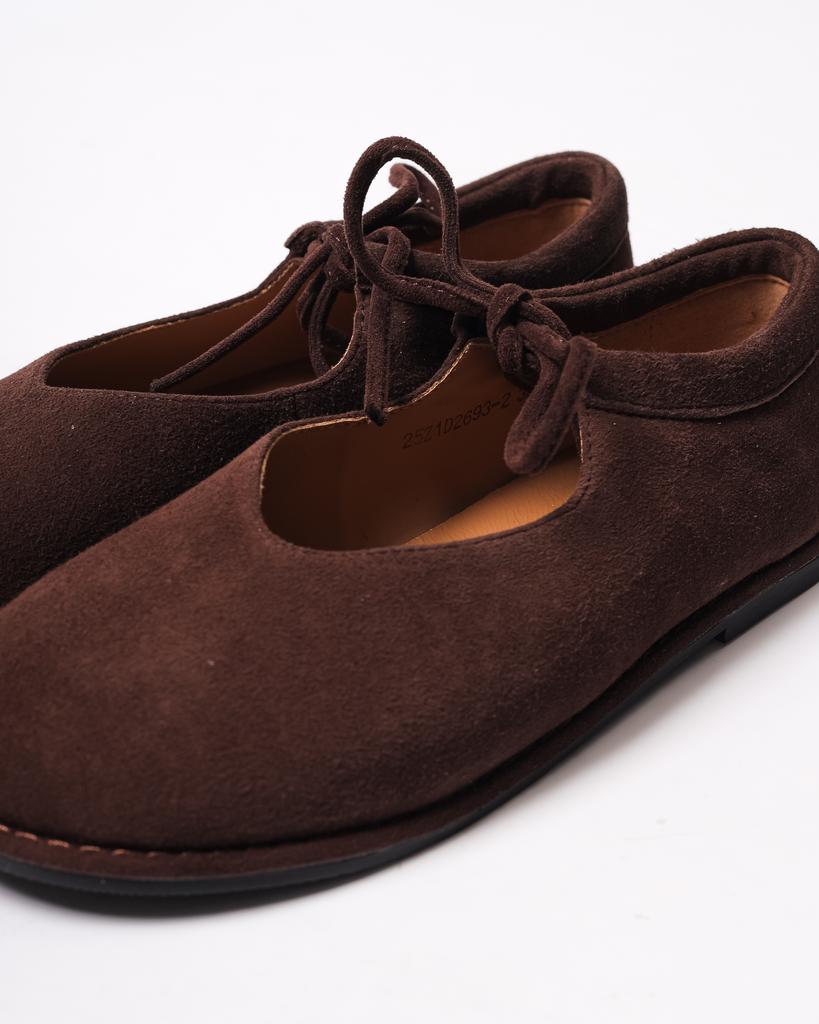 Women's Ballet Flats Allsy 26932 36 Brown Suede