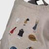 Women's Autumn & Winter Fashionable Loose Knitted Sweater with Retro Cartoon Embroidery and Ripped Details