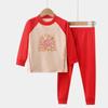 Warm Children's Pajama Set: Plush Long Sleeve Top & Trousers for Boys & Girls (Autumn/Winter)
