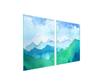 Glass Protective Plate for the Stove 2x45x52 Mountains