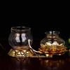 YTO Express Alloy Lotus Butter Lamp - Buddhist Altar Offering & Ever-burning God of Wealth Oil Lamp.