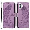 For iPhone 17 Case Butterfly Pattern PU Leather Folio Flip Phone Cover
