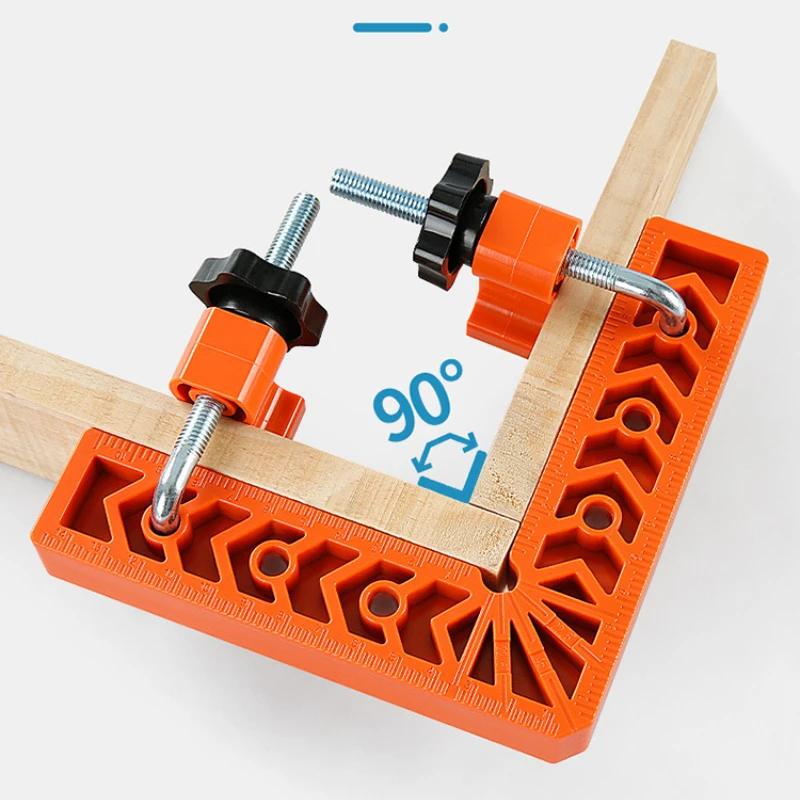 90 Degree Corner Clamp Positioning Squares L-type Right Angle Ruler Clamp Stone Rock Plate Splicing Fixer Woodworking Tool