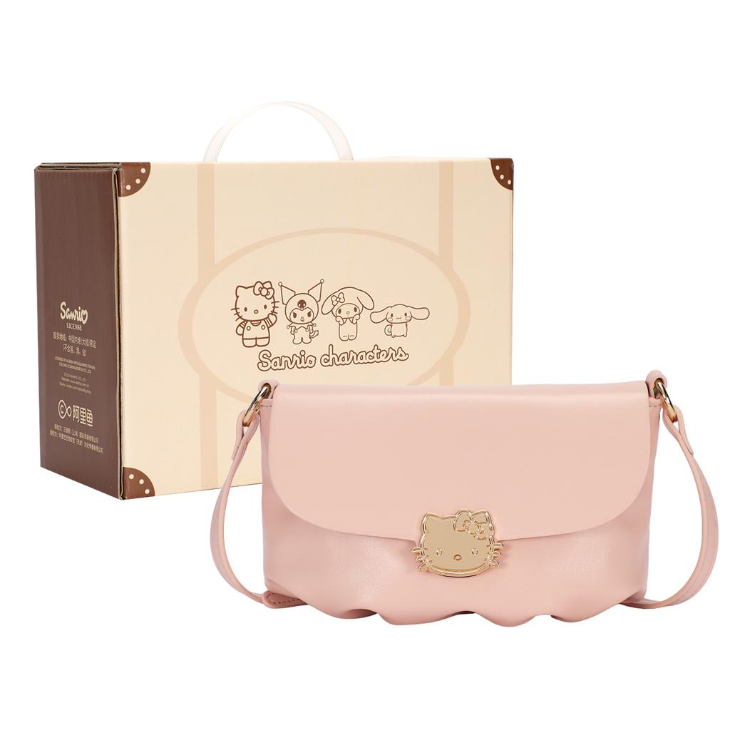 New Sanrio Hello Kitty Synthetic Leather Cloud Bag, Shoulder Bag, Crossbody Bag Regular Women's Multicolor HHF41140