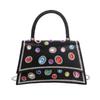 Pu Crystal Embellished Evening Clutch With Chain Strap For Party And Night Out