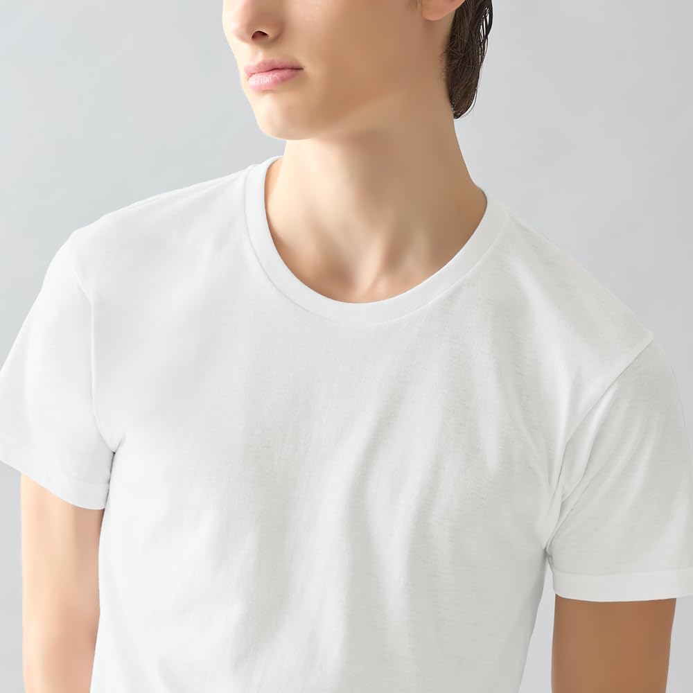 Cotton Jersey Knit Crew Neck of APB7132 100% T-Shirts (Set 2) Men's
