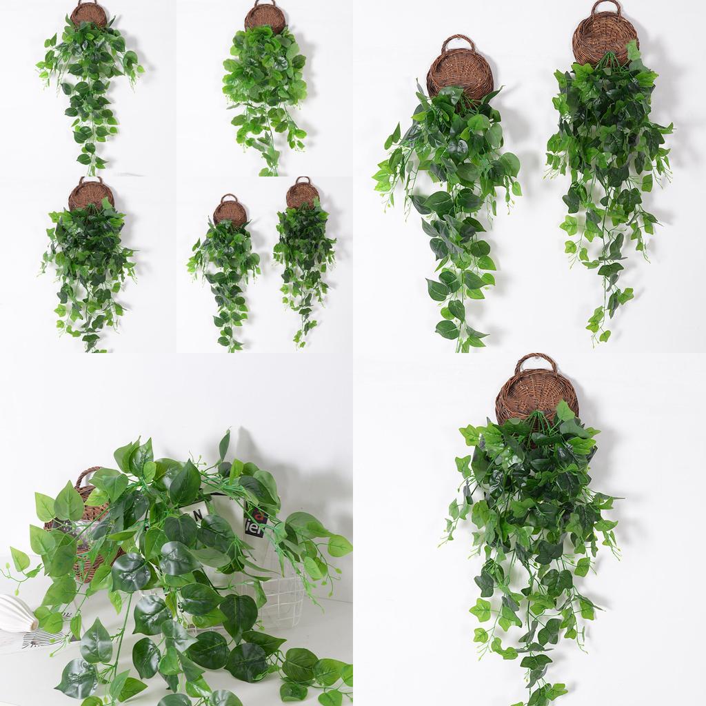 Epipremnum Aureum Zelená Rostlina List Nástěnná Dekorace s Materiálem z Hedvábných Květů Pro Domácí Dekoraci a Svatební Výzdobu