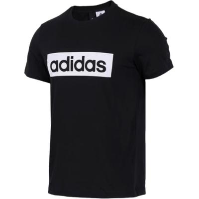 T Shirts Men's Black Crew Neck Moderate DT2588