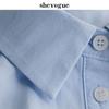 3pcs Multifunctional Professional Style Shirt with Fake Collar,Square Collar Suitable for Graduation Ceremony with Formal Cloths