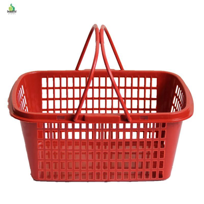 Jimei Red Plastic Fruit Picking Baskets
