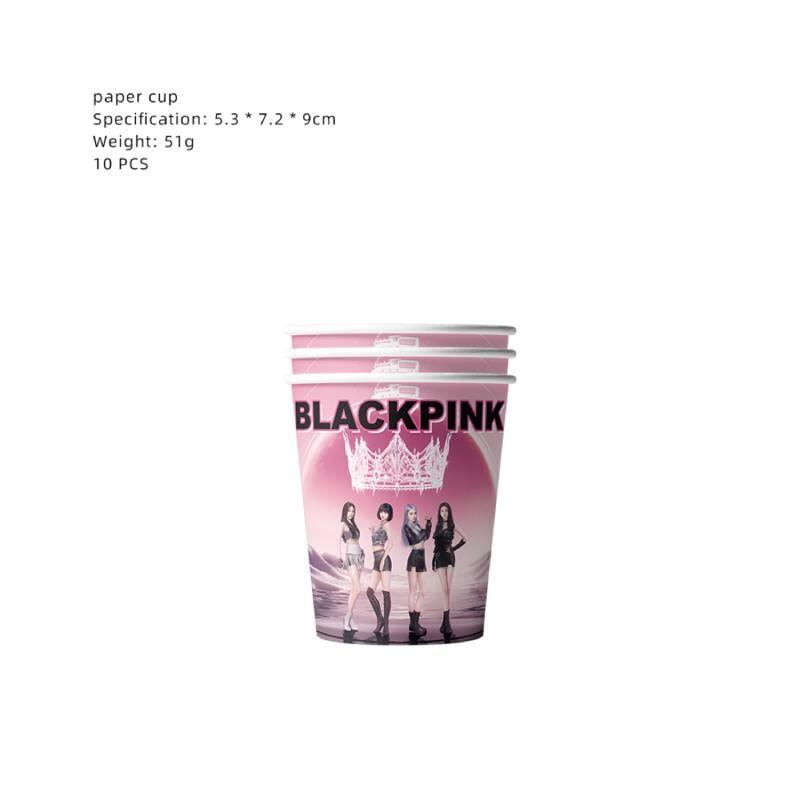 Decorațiuni Tematice de Petrecere de Ziua de Naștere Blackpink, Articole de Petrecere Drăguțe și Elegante