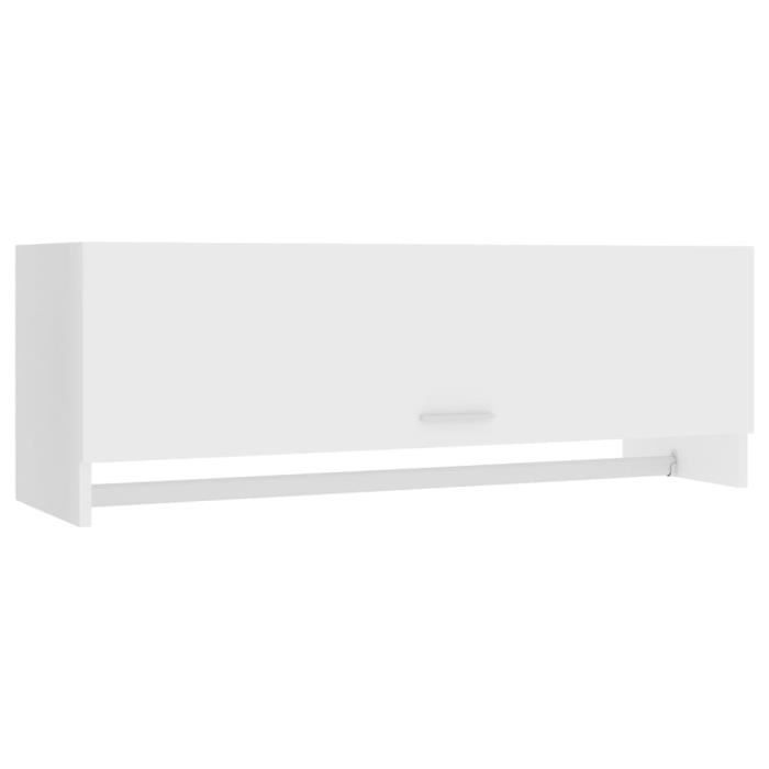 VidaXL Garde-robe Blanc 100x32,5x35 cm Aggloméré