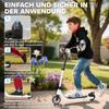 E-Scooter, Electric Kick Scooter, 6 Km Range, from 6 Years, Steel Frame, Black+White, 76 X 53 X 95cm