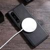 Luxury PU Leather Wireless Charge Magnetic Case For Sony Xperia 1 IV 5 III 10 II 10V 1V 5V 10VI 5VI VI Shockproof Back Cover