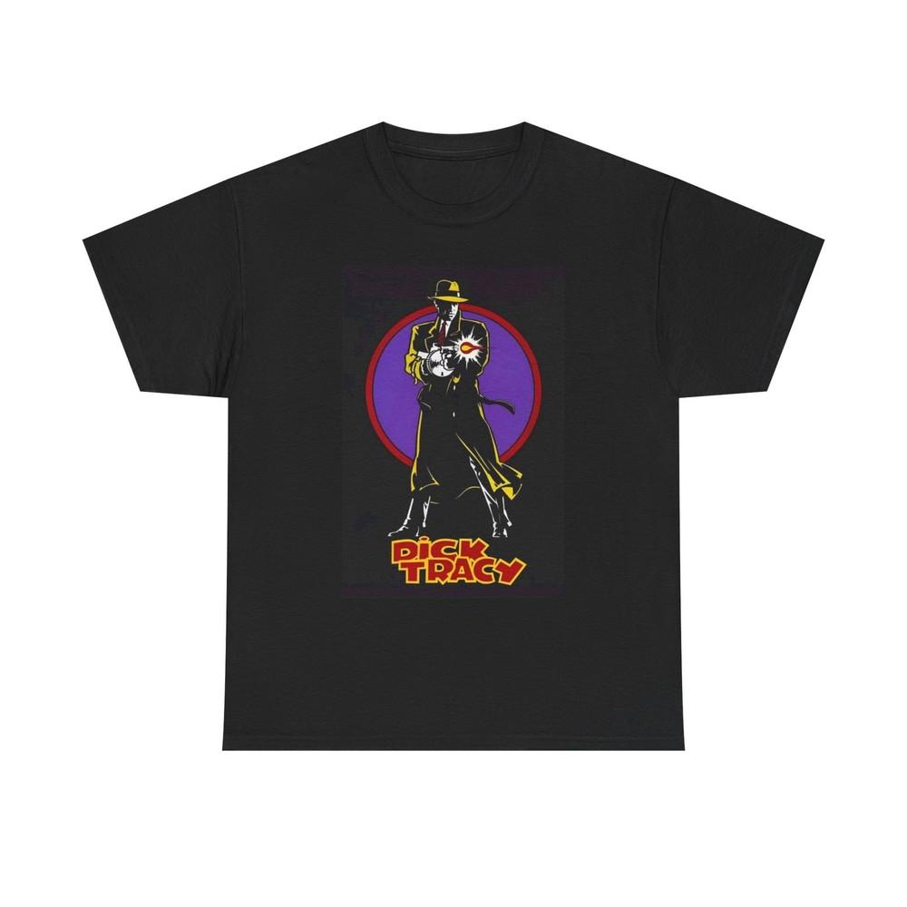 Dick Tracy Graphic T Shirt Vintage Poster Retro Unisex Heavy Cotton Tee Unisex T-Shirt XXL