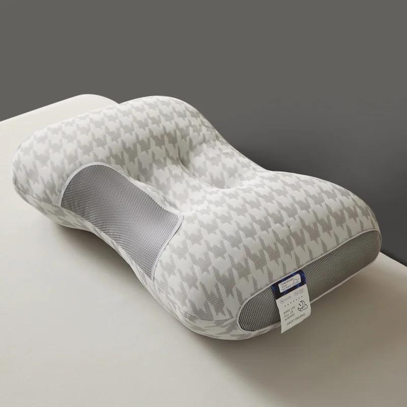 

Simple Style Pillow Core Massage Pillow Relieve Neck Pain Comfort Pillow 48x74cm сірий