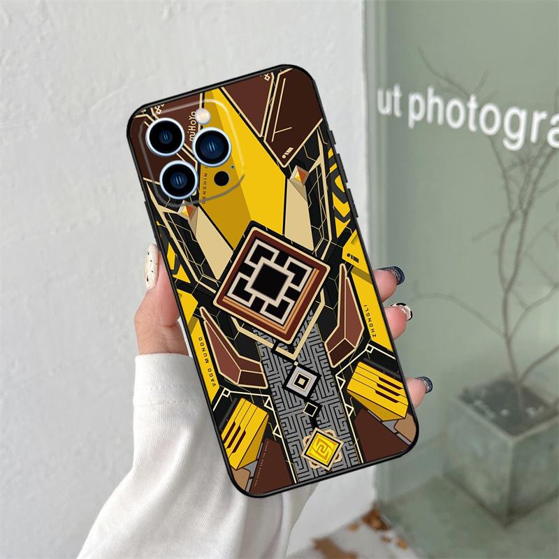 

Genshin Impact Silicone Soft Case For iPhone 17 Air 11 14 15 16 Pro Max 12 13 Mini 16 Plus 16e Back Cover iPhone 17 Air