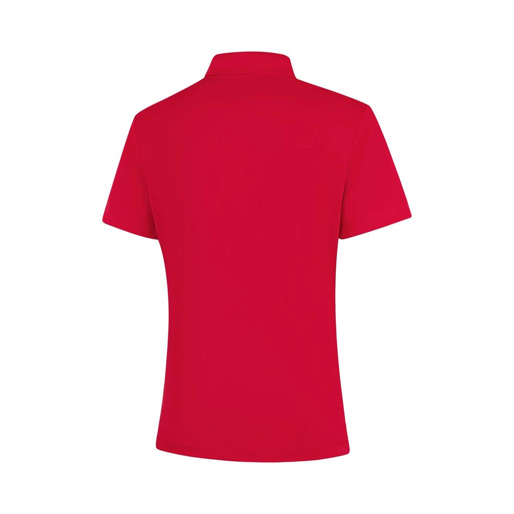 Li Ning Group Purchase Series Solid Color Soft Fashion Versatile Casual Short Sleeve Polo Shirt Women tops APLV028-4