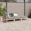 VidaXL Salon de jardin 3 pcs avec coussins bois de pin massif, ensemble de canapés d'extérieur, ensemble de canapés de 3295831