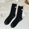 Cotton Middle Tube Socks Heel Label Warm Socks Fashion Knitted Socks  Autumn