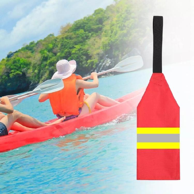 Kayak Warning Flags with Webbing Safety Tow Flags Canoes Redness Warning Flags for Kayak Towing Canoes Truck Enduring