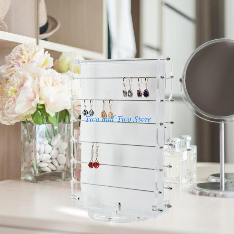 HX6F Multipurpose Acrylic Beads Display Stand Elegant Beads Storage Organizers Holder