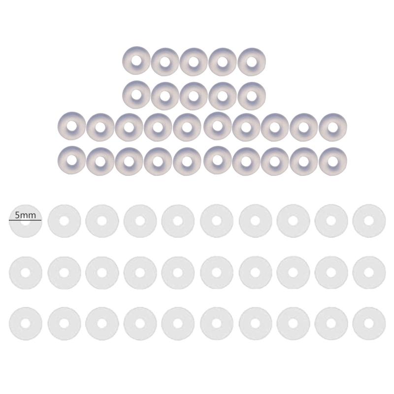 

60x 3/5/7/9mm Clear Disc Pads Stabilizer Plastic Earring Back Stopper Clear Silicone Earrings Back for Piercing Bump