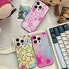 Cartoon Star Phone Case For IPhone 16 15 17 Pro 11 12 13 14 Pro Max Plus Soft Ripple Silicone Cover Shell