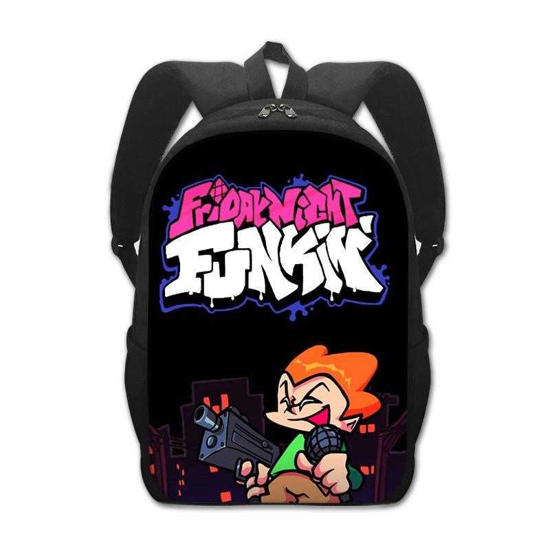Stylish Friday Night Funkin Backpack For Cartoon Game Fans With Adjustable Straps