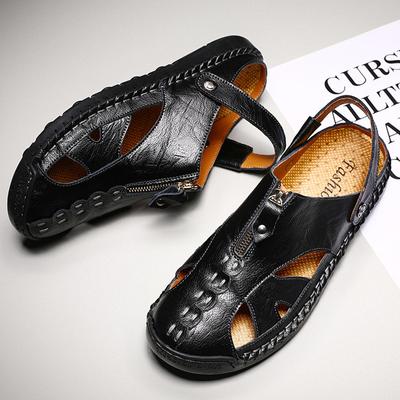 Men's Non-slip Wear-resistant Breathable Leisure Vacation Beach Shoes Fashion Outdoor Sandals Slippers