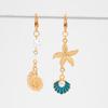 Zinc Zinc Alloy Beaded Key Chain DIY Bikini Buckle Cute Fish Conch Shell Keychain  Bag Pendant