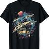 Cosmic Battle Space War Tee Cool Interstellar Spaceship T-Shirt