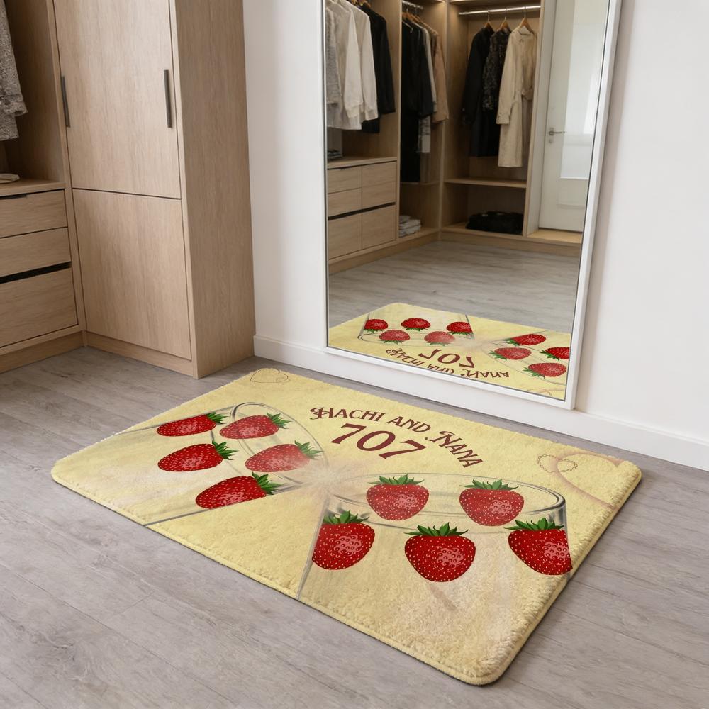 Anime Vintage N-Nana Floor Mat Flannel Door Mat Non-Slip Absorbent Washable Indoor Home Rug