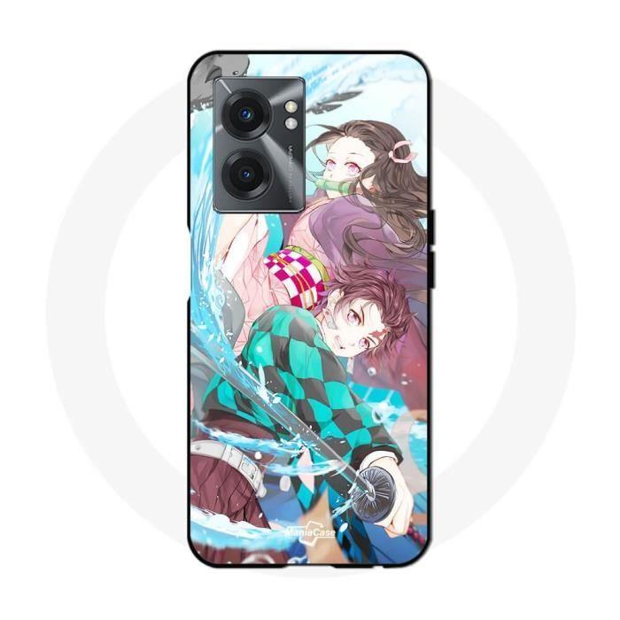 Cover - Maniacase - Realme V23 - Flessibile - Nera - Demon Slayer - Tanjiro Kamado