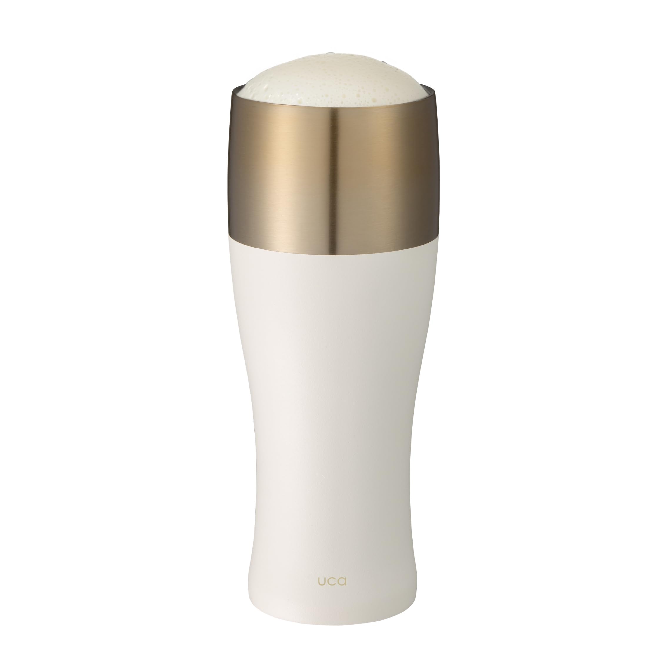 

CB Japan Вакуумный стакан из нержавеющей стали для наслаждения пузырьками, 480 мл, Белый, Изолированный, Двустенный, Стальной, UCA, белый