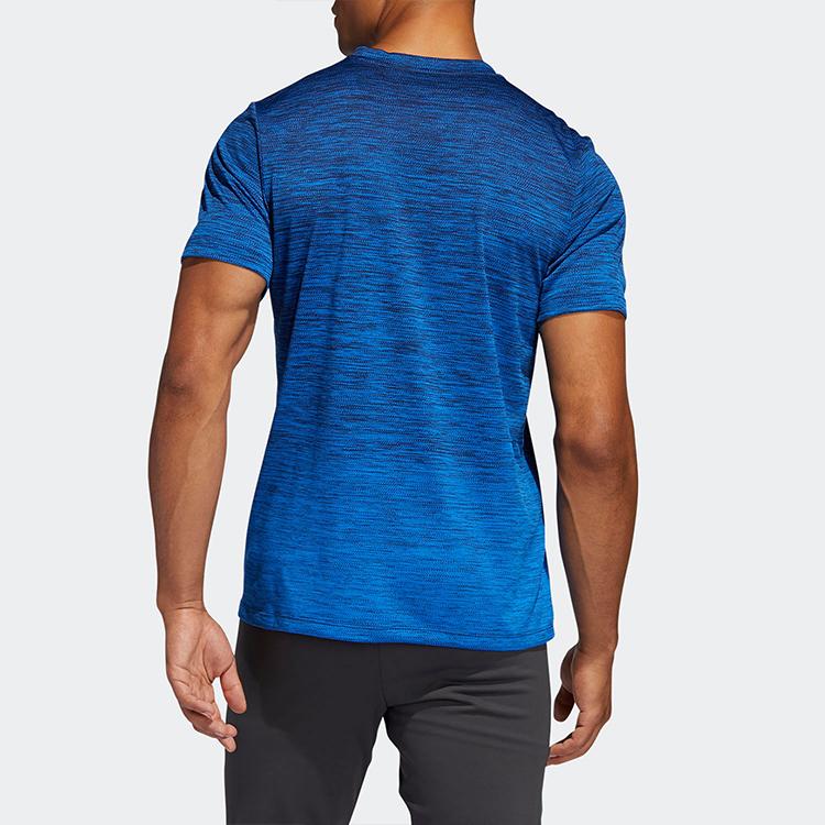 Adidas Gradient Training Tee Men Tops Blue FL4369