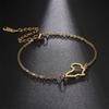 Africa Map Bracelet for Women Girls Gold Color Stainless Steel African Map Charms Link Chain Wrist National Jewelry Gift