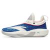 Anta Thompson 8 Nitrogen Technology Shock Absorption Anti-Slip High-Top Basketball Shoes Men Basketball Shoes White Blue 112241101-4