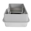 Stainless Steel Litter Box High Sides Anti Splashing Easy To Clean Enclosed Cat Litter Box for Small Medium Cats