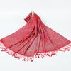 Scarf Jacquard Cashew Fringed Shawl New Spring and Autumn Cotton Women's Long Scarf Headscarf