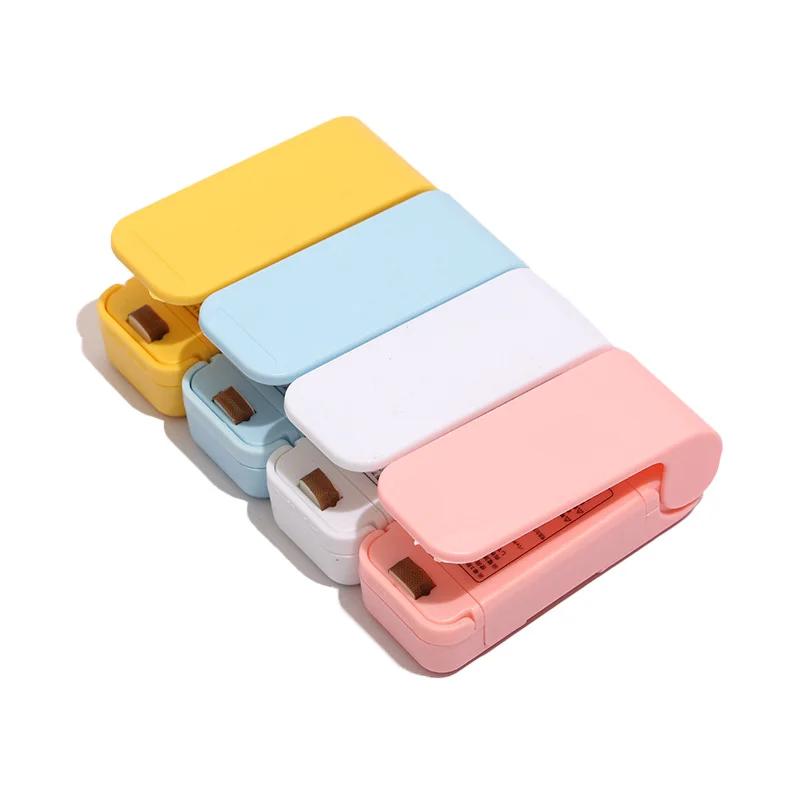 Mini Heat Bag Packing Sealer Přenosný plastový sáček Uzavírací stroj Spona na skladování potravin Těsnění Těsnění přesnídávky Kuchyňské pomůcky