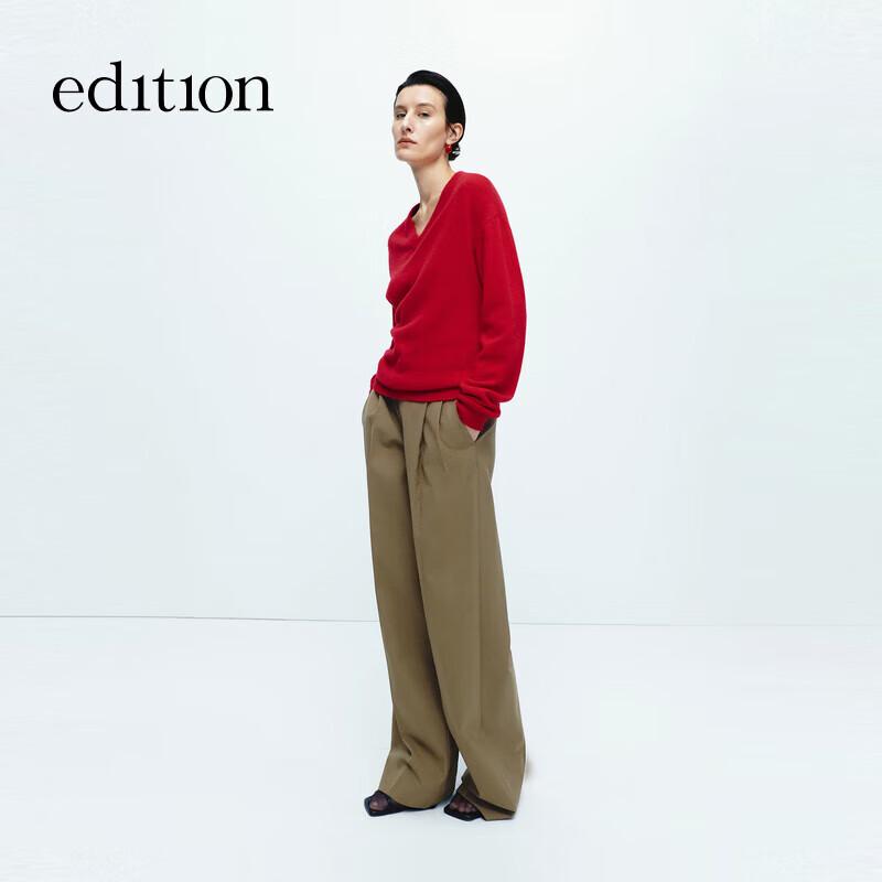 

Edition Women s V-Neck Loose Cashmere Sweater S (160)