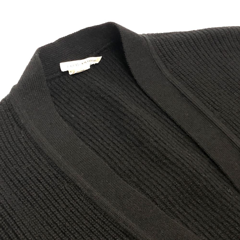 Hermes Série knoflíků Pletený kardigan Dlouhý rukáv Výstřih do V