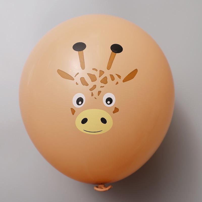 Balões de Látex Espessos com Tema de Animais da Selva para Decorações de Festa de Aniversário Infantil
