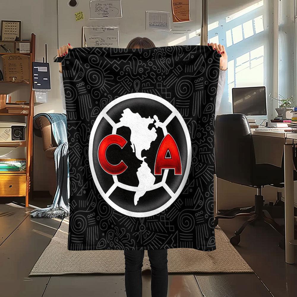 1PC Club America Patterned Flannel Blanket Suitable For All Seasons for Home Decor Warmth and Comfort Gifts Holiday Present