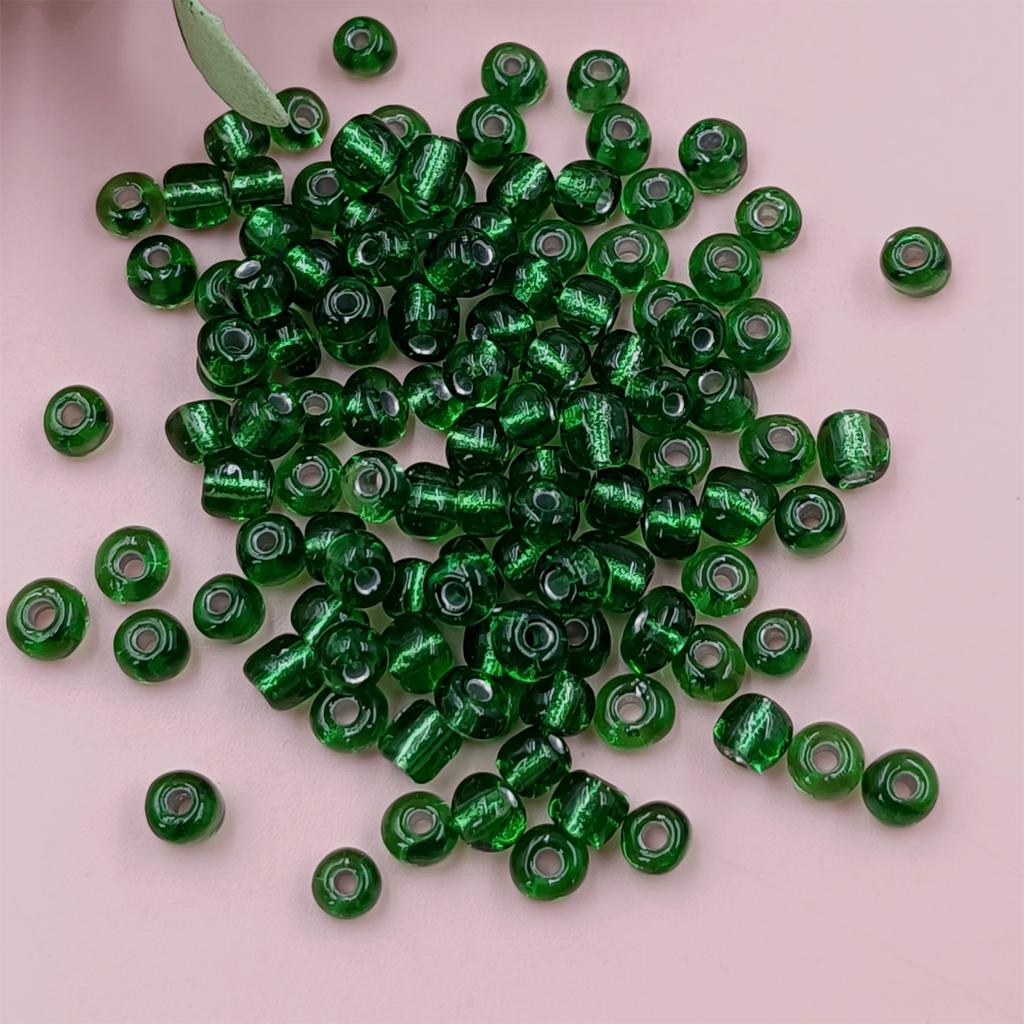 500 stk For smykkefremstilling 4mm DIY Øredobber Halskjede Armbånd Løse Mellomleggsperler Anheng Glassfrøperler Miksfarge Fargerik