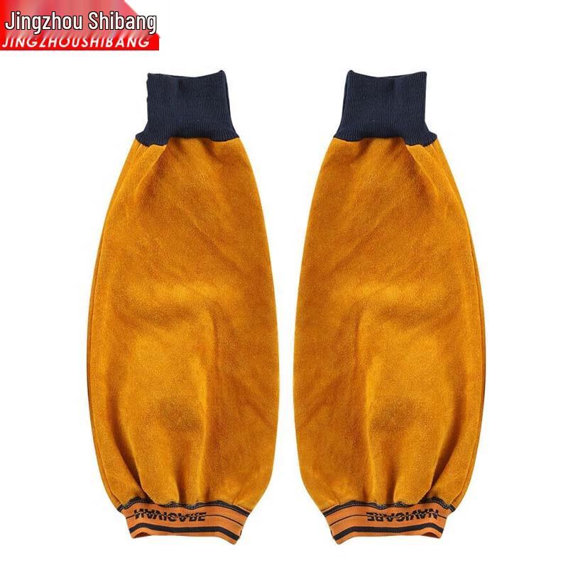 Cowhide Welding Heat Resistant Sleeves Universal