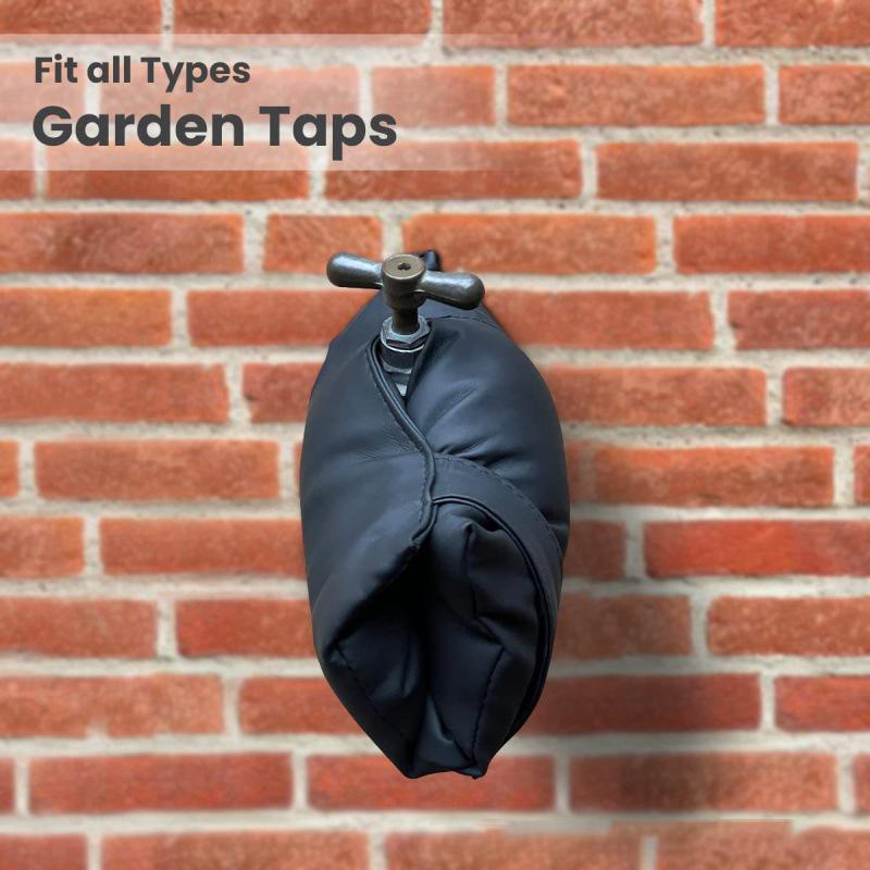Winter Outdoor Faucet Leather Cover Protection Anti-Freeze Insulation Sleeve Outdoor Garden Faucet Frost Protective Cover
